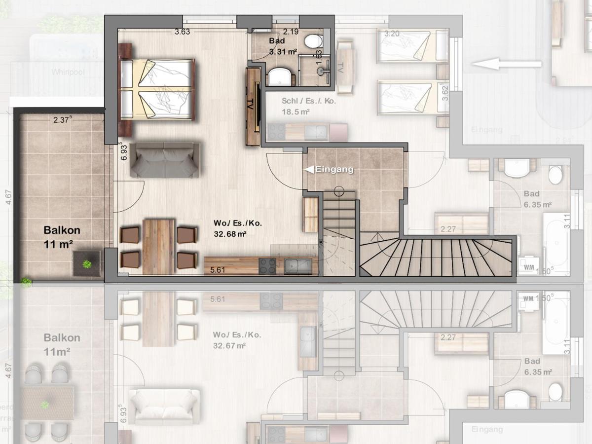 פולדה -Neubau- 42 Qm Balkon-Apartment מראה חיצוני תמונה